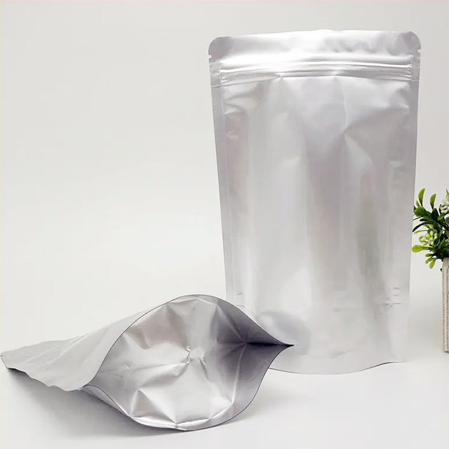 Bolsa con cremallera con material compuesto