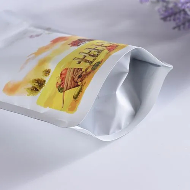 Bolsa con cremallera con material compuesto